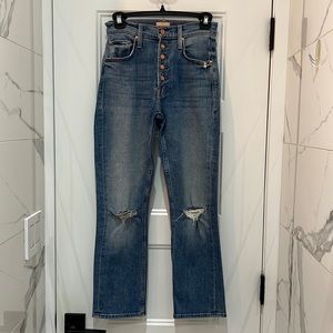 Mother Denim Pixie Tomcat Cropped Jean Size 24